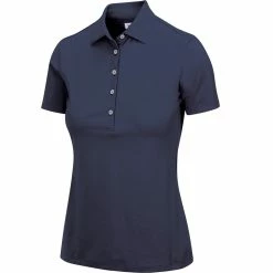 Greg Norman Women's Freedom Micro Pique Short Sleeve Polo 26 Greg Norman Women's Freedom Micro Pique Short Sleeve Polo -Golf Clubs Shop greg norman womens freedom micro pique short sleeve polo navy 01 60213.1659043413