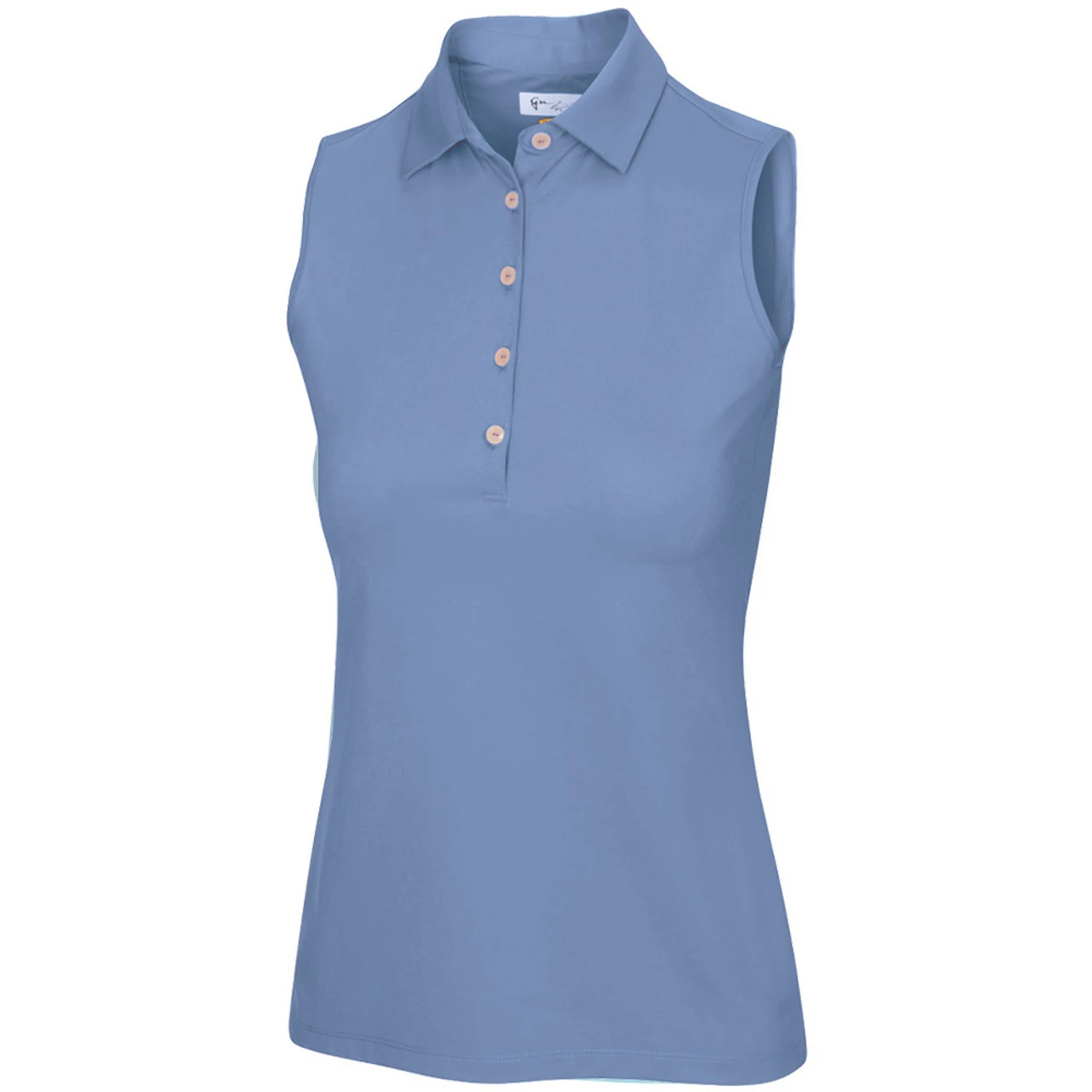 Greg Norman Women's Freedom Micro Pique Sleeveless Polo 13 Greg Norman Women's Freedom Micro Pique Sleeveless Polo - Image 13