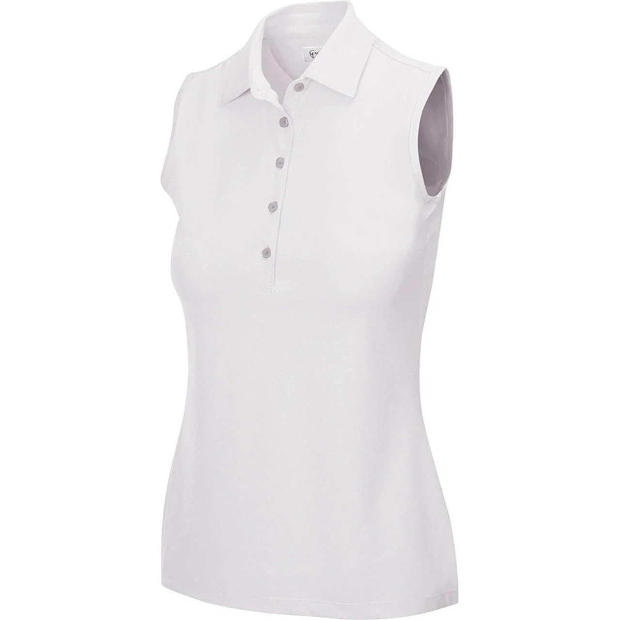 Greg Norman Women's Freedom Micro Pique Sleeveless Polo 8 Greg Norman Women's Freedom Micro Pique Sleeveless Polo - Image 8