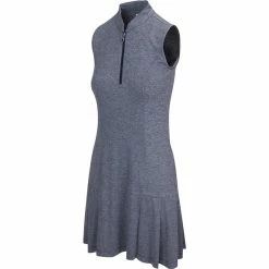 Greg Norman Women's Heather Sleeveless Dress -Golf Clubs Shop greg norman womens heather sleeveless dress navy heather 01 46178.1633116068