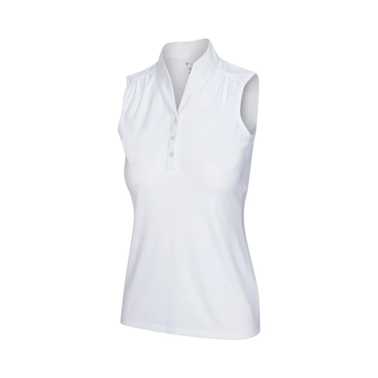 Greg Norman Women's Heathered Dot Sleeveless Polo 3 Greg Norman Women's Heathered Dot Sleeveless Polo - Image 3