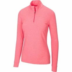Greg Norman Women's Peached Heather 1/4 Zip 12 Greg Norman Women's Peached Heather 1/4 Zip -Golf Clubs Shop greg norman womens peached heather 1 4 zip field poppy heather 01 01802.1633111170