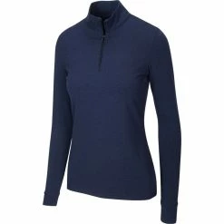 Greg Norman Women's Peached Heather 1/4 Zip 13 Greg Norman Women's Peached Heather 1/4 Zip -Golf Clubs Shop greg norman womens peached heather 1 4 zip navy heather 01 93420.1633111170