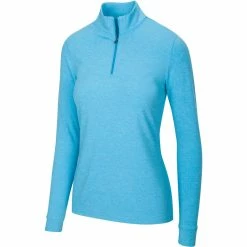 Greg Norman Women's Peached Heather 1/4 Zip 14 Greg Norman Women's Peached Heather 1/4 Zip -Golf Clubs Shop greg norman womens peached heather 1 4 zip riviera blue heather 01 43355.1633111170