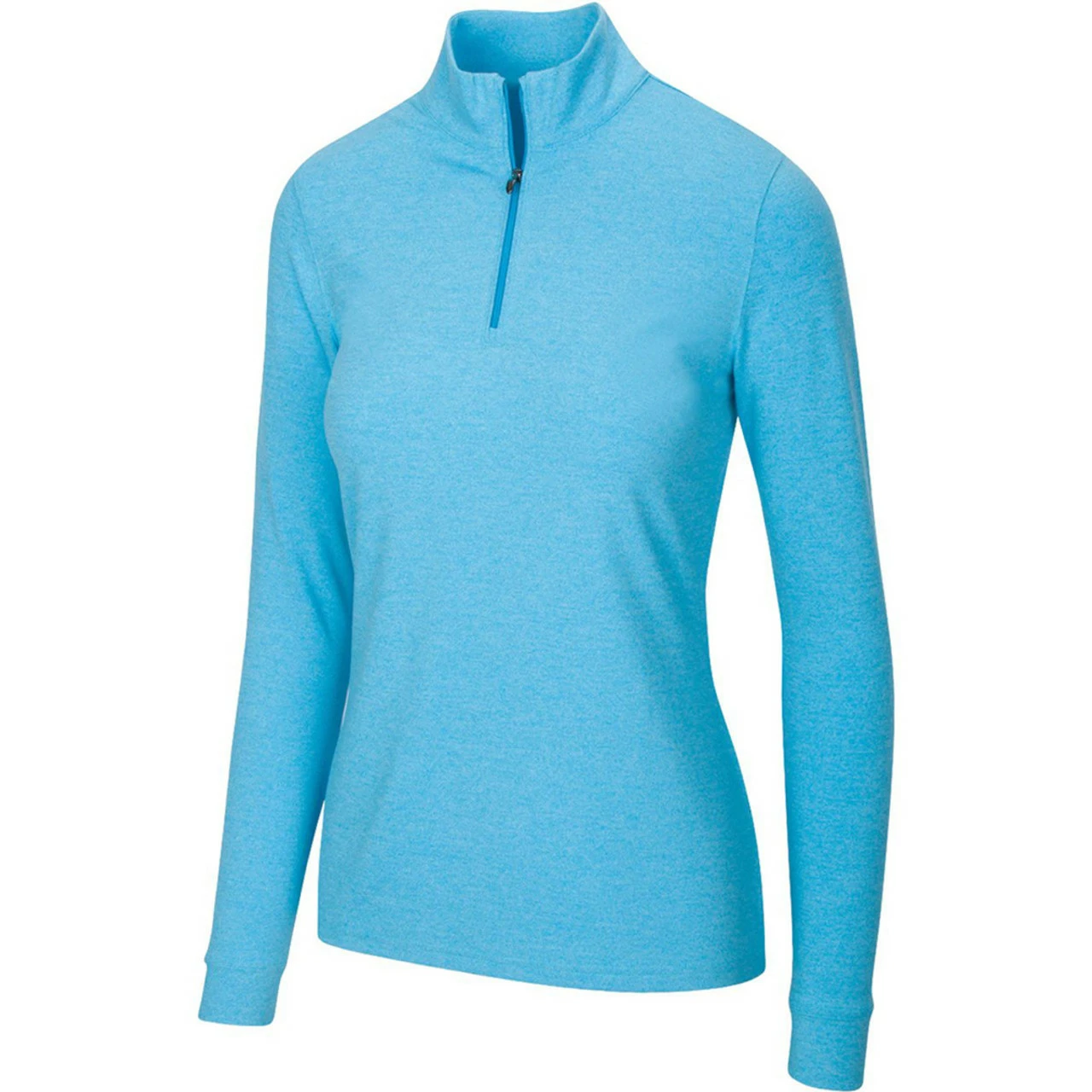 Greg Norman Women's Peached Heather 1/4 Zip 7 Greg Norman Women's Peached Heather 1/4 Zip - Image 7