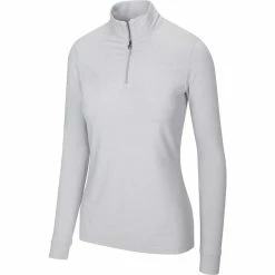 Greg Norman Women's Peached Heather 1/4 Zip 15 Greg Norman Women's Peached Heather 1/4 Zip -Golf Clubs Shop greg norman womens peached heather 1 4 zip shark grey heather 01 21709.1633111170
