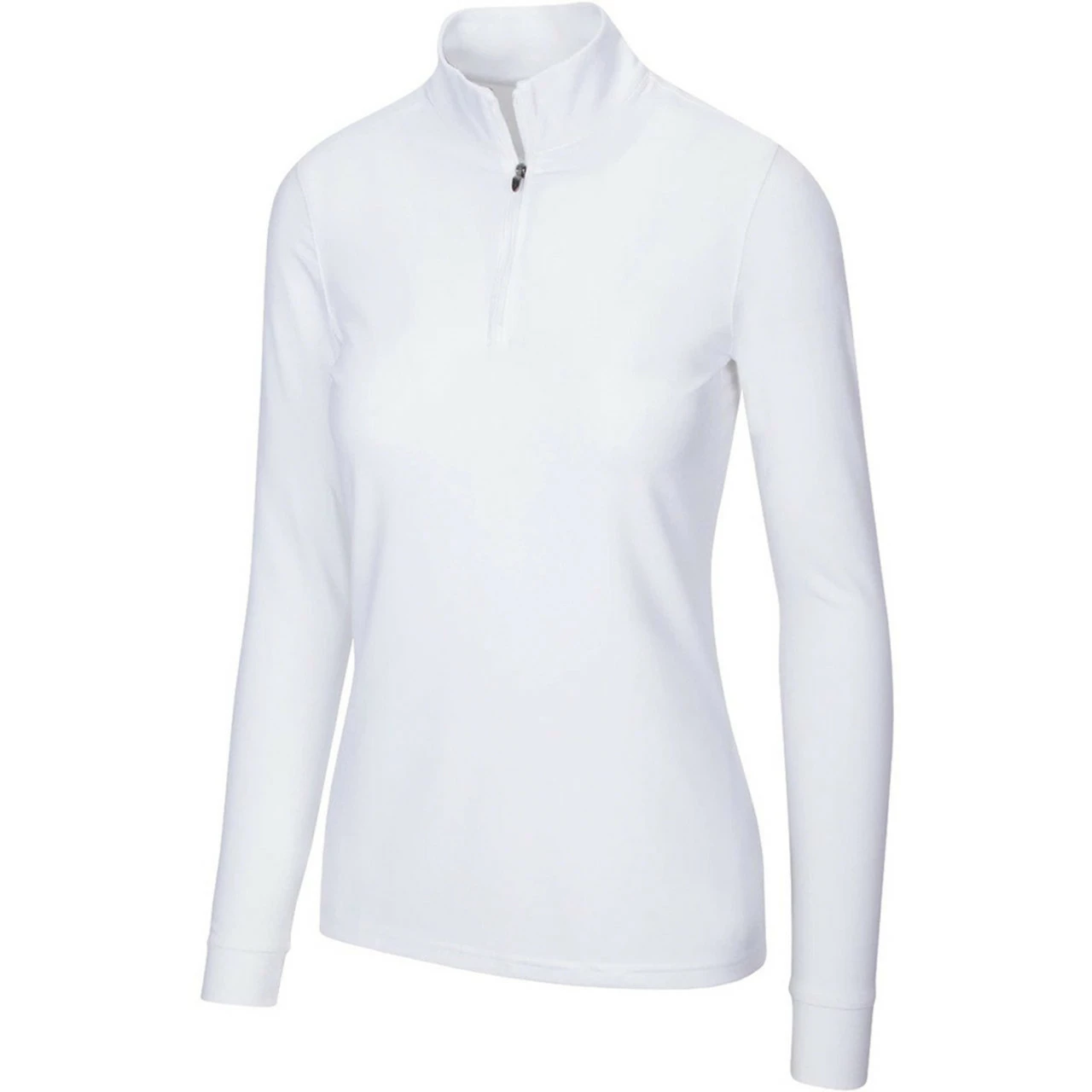 Greg Norman Women's Peached Heather 1/4 Zip 3 Greg Norman Women's Peached Heather 1/4 Zip - Image 3