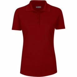 Greg Norman Women's Short Sleeve Protek Micro Pique Polo -Golf Clubs Shop greg norman womens short sleeve protek micro pique polo cardinal 01 99794.1633463734
