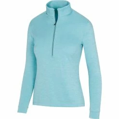 Greg Norman Women's Utility 1/2 Zip Mock 19 Greg Norman Women's Utility 1/2 Zip Mock -Golf Clubs Shop greg norman womens utility 1 2 zip mock oasis blue heather 01 79880.1671482598