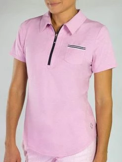 Jofit Grosgrain Ribbon Pocket Polo - Bloom