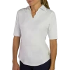 Jofit Scallop 1/2 Sleeve Polo - White 6 Jofit Scallop 1/2 Sleeve Polo - White -Golf Clubs Shop jofit 18388.1640897537