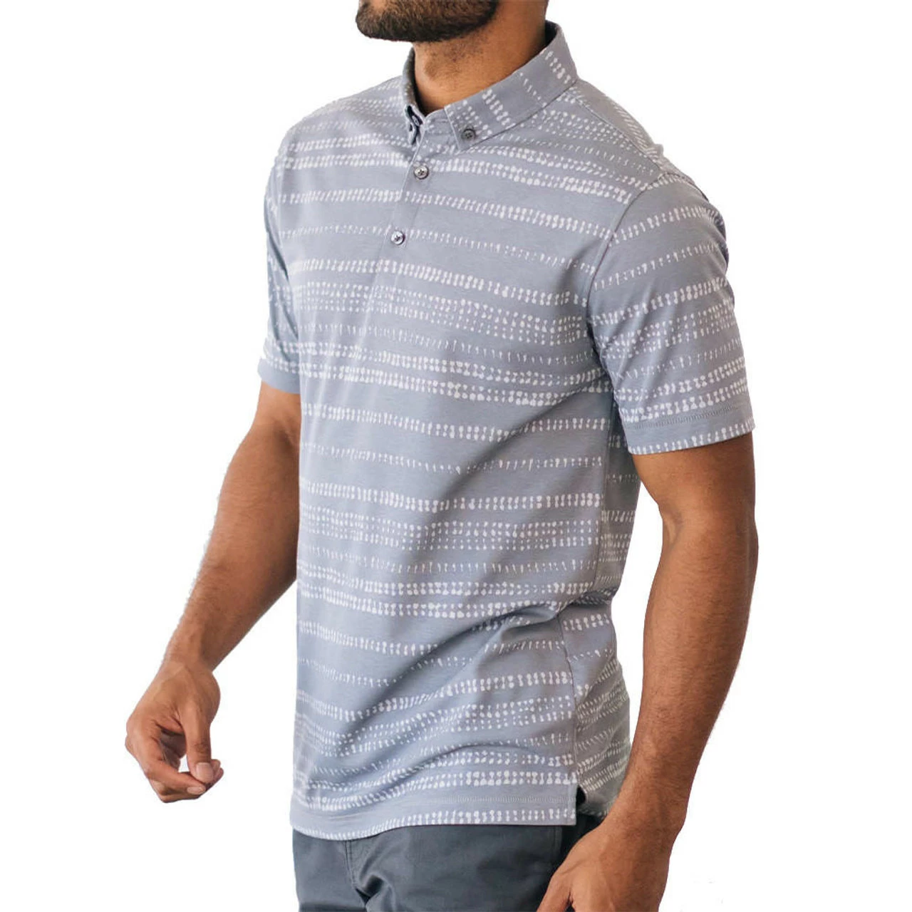 Linksoul Batik Stripe Oxford Polo 15 Linksoul Batik Stripe Oxford Polo - Image 15