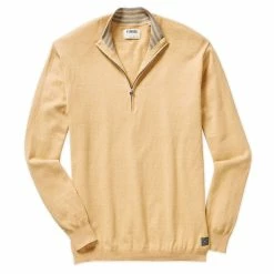 Linksoul Cotton-Cashmere 1/4 Zip Sweater -Golf Clubs Shop linksoul cotton cashmere 1 4 zip sweater wheat heather 01 44120.1632855609