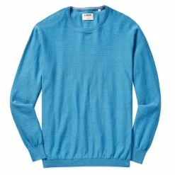 Linksoul Cotton Cashmere Crew Sweater -Golf Clubs Shop linksoul cotton cashmere crew sweater abalone heather 01 83402.1632855242