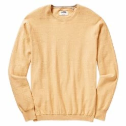 Linksoul Cotton Cashmere Crew Sweater -Golf Clubs Shop linksoul cotton cashmere crew sweater wheat heather 01 23083.1632855242