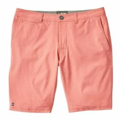 Linksoul Solid Boardwalker Shorts - Previous Season Style -Golf Clubs Shop linksoul solid boardwalker short previous season style papaya 01 28409.1632510665