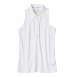 Linksoul Women's Cotton Sleeveless Polo -Golf Clubs Shop linksoul womens cotton sleeveless polo white 01 43398.1633458737