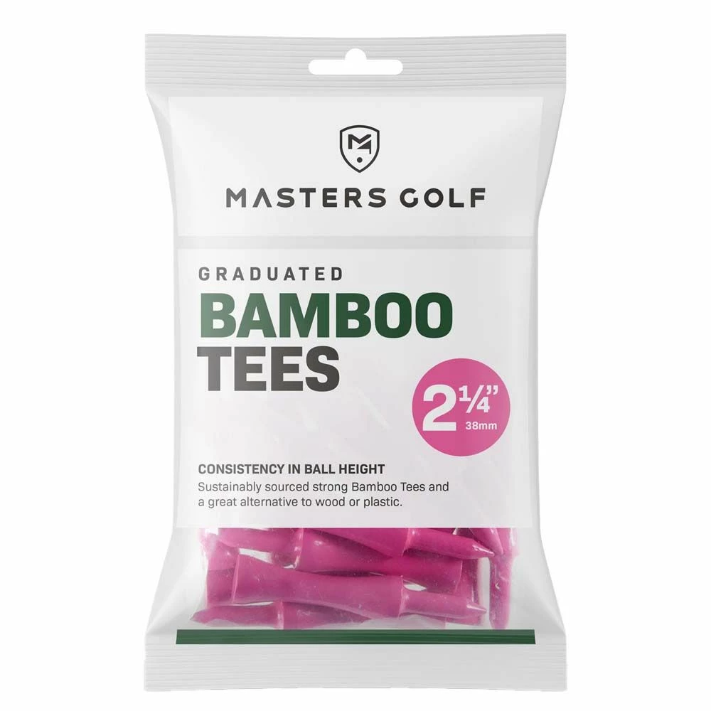 Masters Golf 57mm Bamboo Graduated Golf Tees - 20 Pack 1 Masters Golf 57mm Bamboo Graduated Golf Tees - 20 Pack