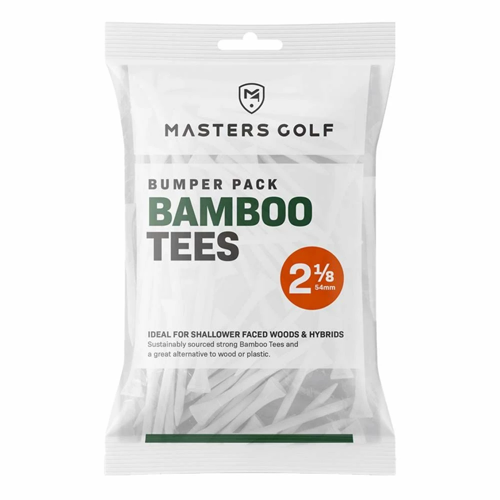 Masters Golf 54mm Bamboo Golf Tees - 130 Pack 1 Masters Golf 54mm Bamboo Golf Tees - 130 Pack