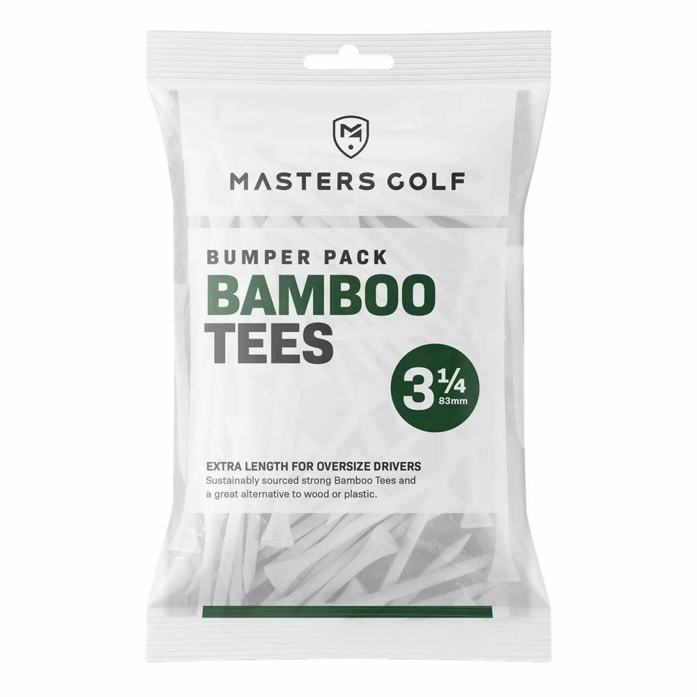 Masters Golf 83mm Bamboo Golf Tees - 85 Pack 1 Masters Golf 83mm Bamboo Golf Tees - 85 Pack