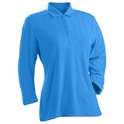 Nancy Lopez Grace 3/4 Sleeve Polo -Golf Clubs Shop nancy lopez grace 3 4 sleeve polo blue bird 01 76092.1633541344
