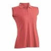 Nancy Lopez Grace Sleeveless Polo -Golf Clubs Shop nancy lopez grace sleeveless polo tangerine 01 17751.1633541705