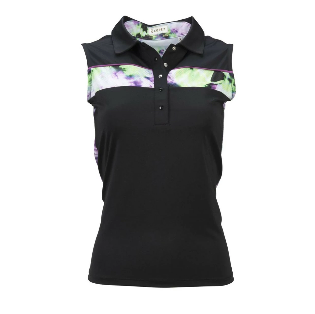 Nancy Lopez Peace Sleeveless Polo 1 Nancy Lopez Peace Sleeveless Polo