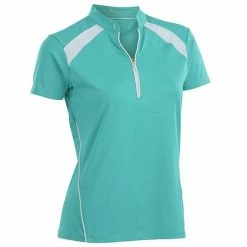 Nancy Lopez Sporty Short Sleeve Polo 9 Nancy Lopez Sporty Short Sleeve Polo -Golf Clubs Shop nancy lopez sporty short sleeve polo aqua white 01 42779.1633465913