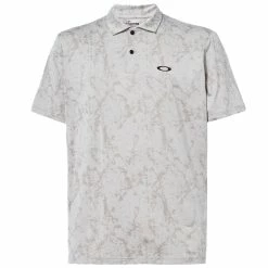 Oakley Marble Jaquard Polo -Golf Clubs Shop oakley marble jacquard polo arctic white 01 84351.1677776192