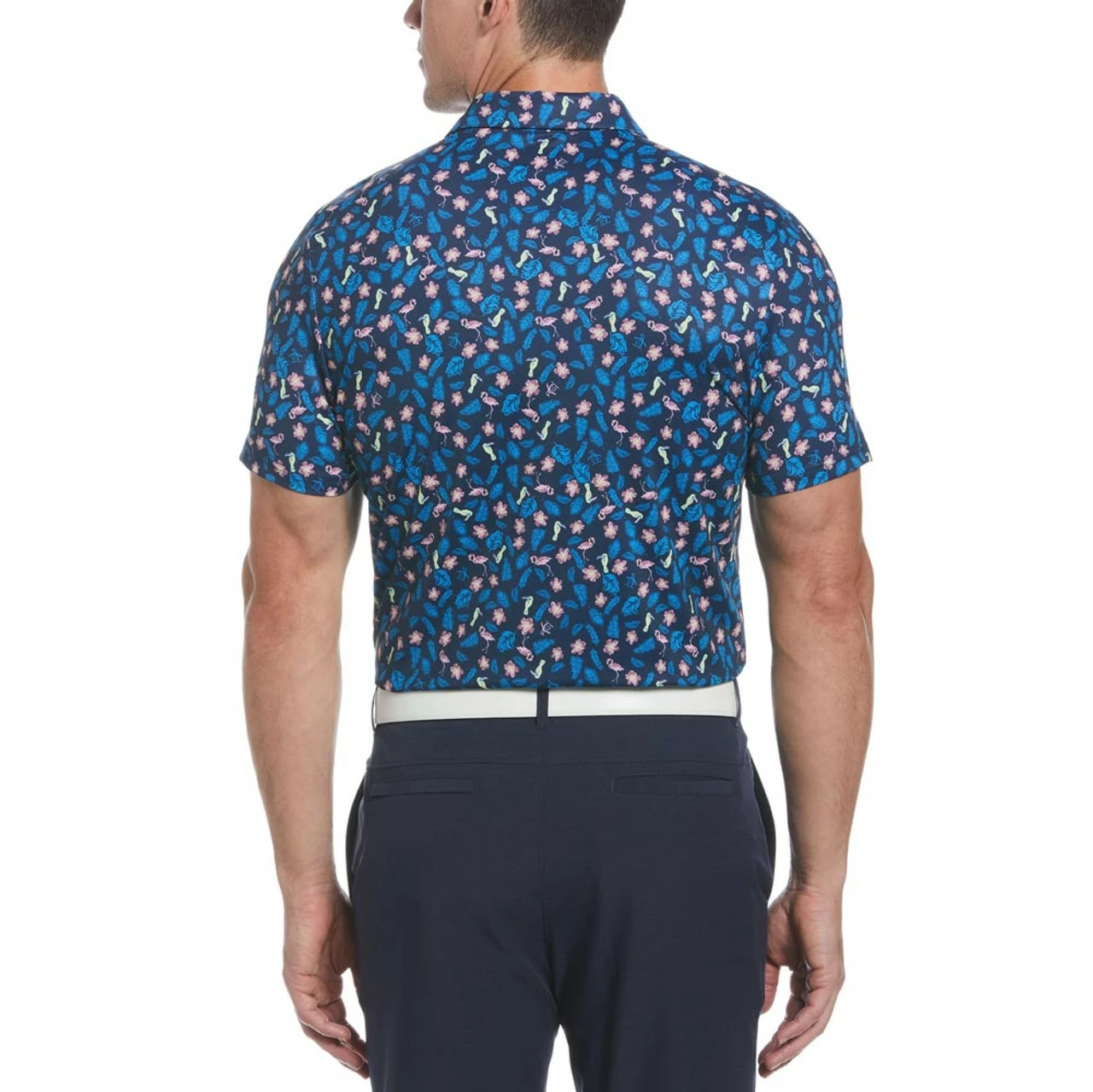 Original Penguin Whimsical Tropical Print Polo 2 Original Penguin Whimsical Tropical Print Polo - Image 2