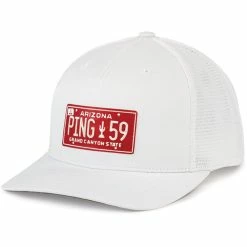Ping License Plate Hat -Golf Clubs Shop ping license plate hat white 01 97516.1676582681
