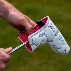 Ping Mr Ping Blossom Golf Blade Putter Headcover -Golf Clubs Shop ping mr ping blossom blade putter cover lifestyle