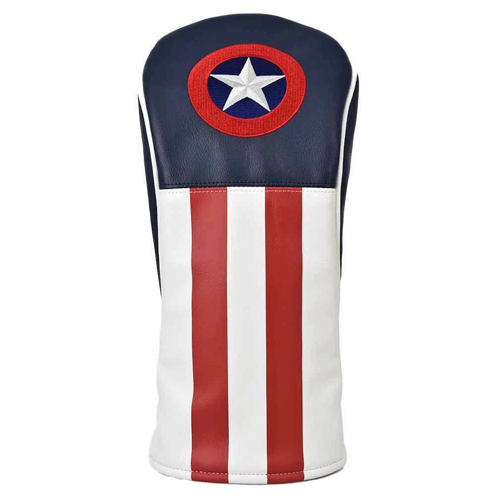 PRG Originals 'Captain USA' Golf Driver Headcover 1 PRG Originals 'Captain USA' Golf Driver Headcover