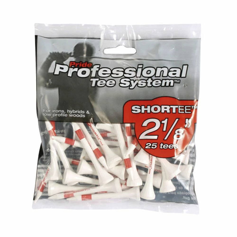 Pride PTS ShorTee 53mm Golf Tees - 25 Pack 1 Pride PTS ShorTee 53mm Golf Tees - 25 Pack