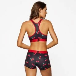 PSD Women's Cherry On Top Sports Bra -Golf Clubs Shop psd womens cherry on top sports bra black 03 23469.1636747630