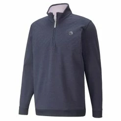 Puma Arnold Palmer Cloudspun Castle 1/4 Zip -Golf Clubs Shop puma arnold palmer cloudspun castle 1 4 zip navy blazer heather 01 08669.1660846723