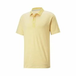 Puma Cloudspun Legend Polo -Golf Clubs Shop puma cloudspun legend polo mustard seed 01 05209.1662133379