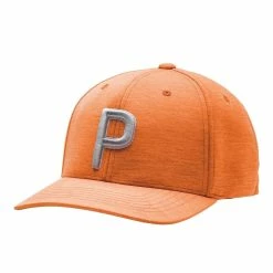 Puma P Snapback Hat 6 Puma P Snapback Hat -Golf Clubs Shop puma p snapback hat vibrant orange 01 30287.1640268310