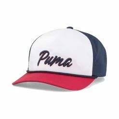 Puma Retro Rope Snapback Hat -Golf Clubs Shop puma retro rope snapback hat white navy blazer ski patrol 01 89398.1662670164