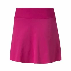 Puma Women's PWRSHAPE Solid Skort -Golf Clubs Shop puma womens pwrshape solid skort festival fuscia 01 56278.1660834081