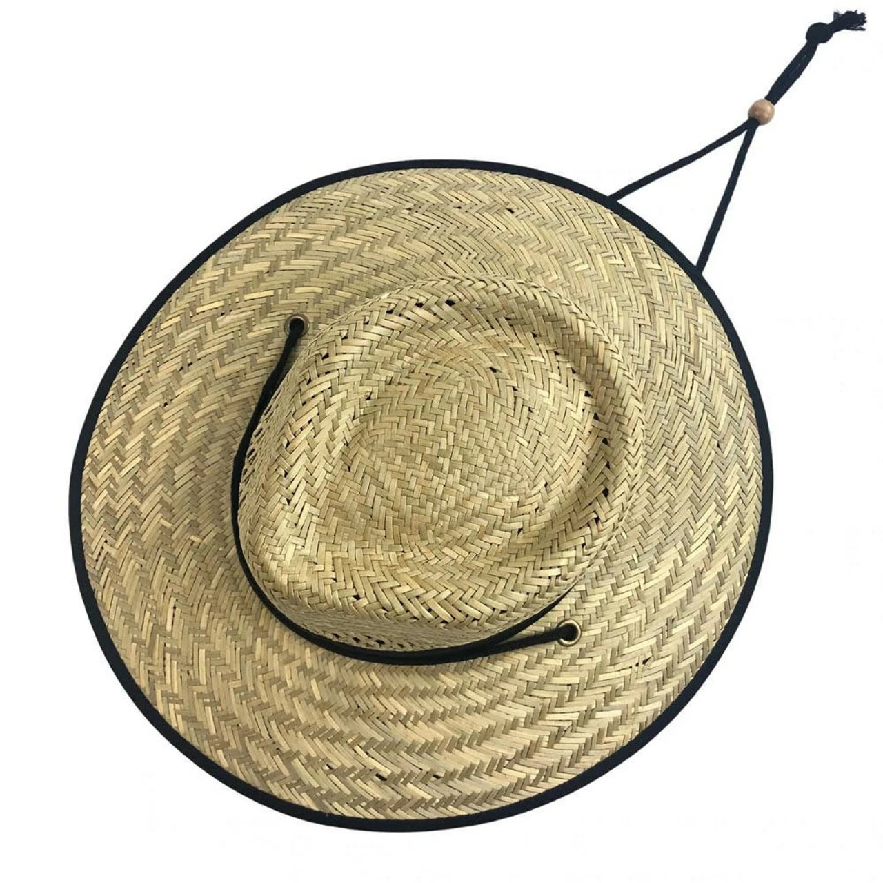 San Diego Hat Company Rush Straw Lifeguard Hat With Adjustable Chin Cord 2 San Diego Hat Company Rush Straw Lifeguard Hat With Adjustable Chin Cord - Image 2