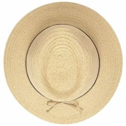 San Diego Hat Company Women's Paperbraid Fedora With Debossed Metallic Snake Band -Golf Clubs Shop san diego hat company womens paperbraid fedora with debossed metallic snake band natural 03 12606.1676593860