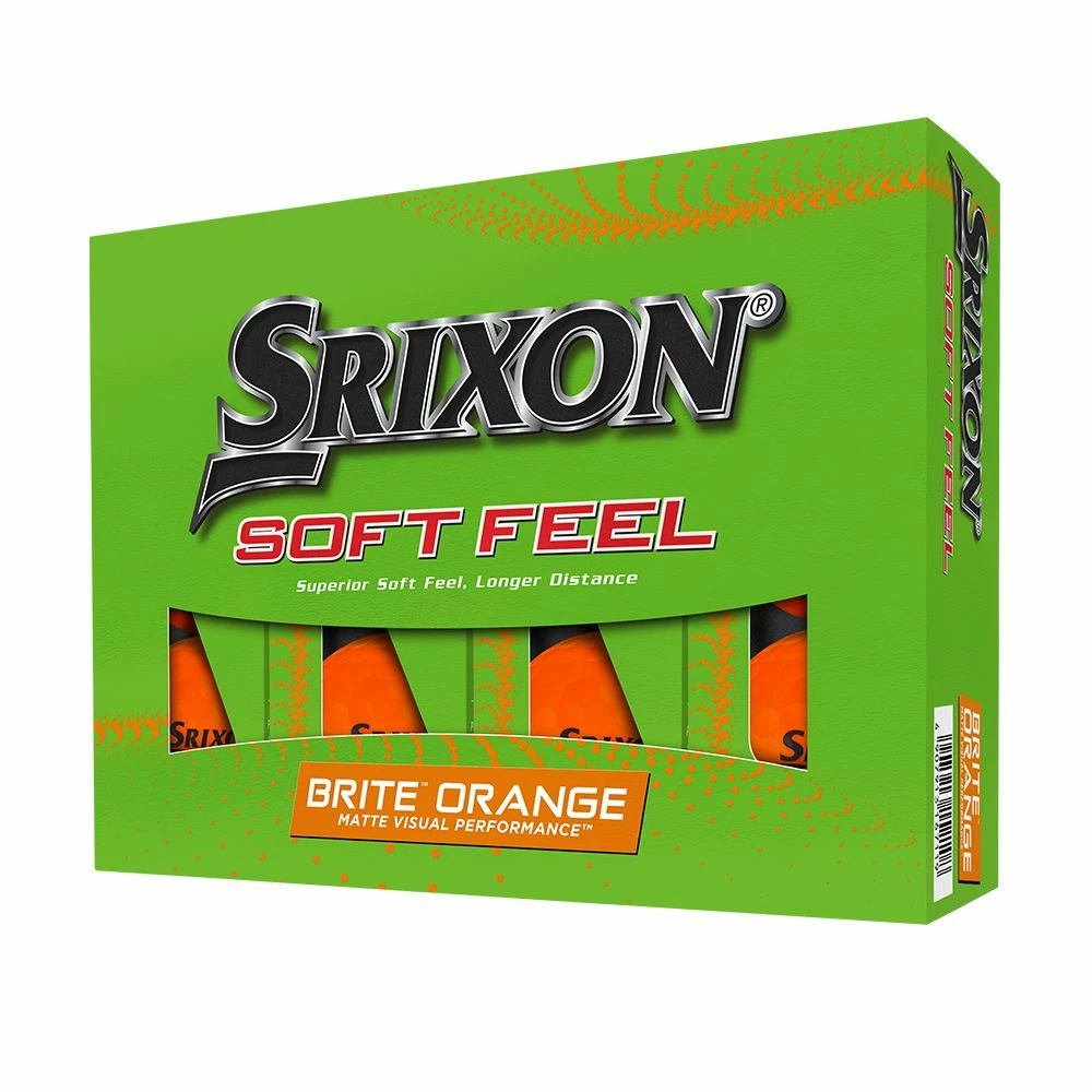 Srixon Soft Feel 2023 Brite Orange Golf Balls 1 Srixon Soft Feel 2023 Brite Orange Golf Balls
