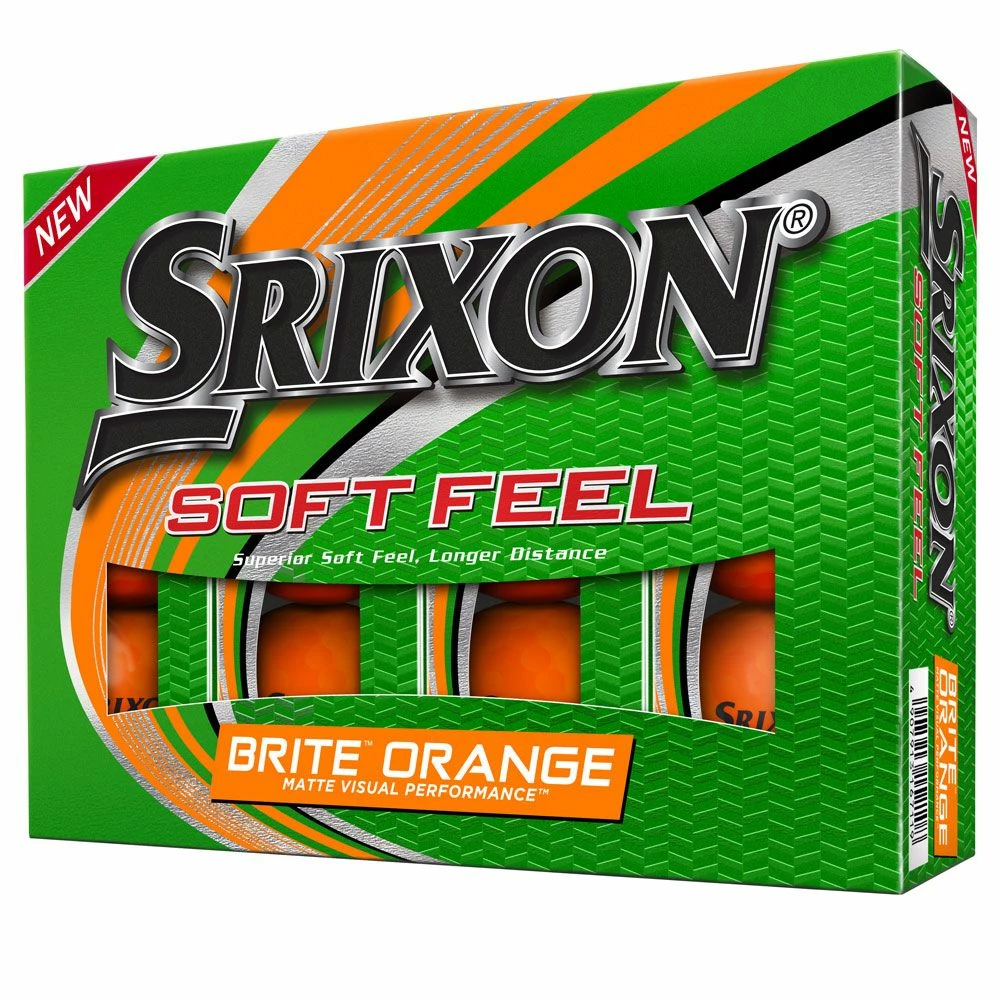 Srixon Soft Feel Brite Orange Golf Balls 1 Srixon Soft Feel Brite Orange Golf Balls