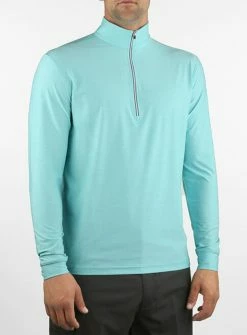 Straight Down Crusher 1/4 Zip -Golf Clubs Shop straight down crusher 1 4 zip seafoam 01 96101.1640880931