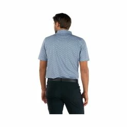 Straight Down Escher Polo -Golf Clubs Shop straight down escher polo steel blue 04 15906.1644335557