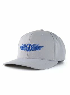 Straight Down SD Wings FlexFit Hat -Golf Clubs Shop straight down sd wings flexfit hat silver 01 48927.1633014154