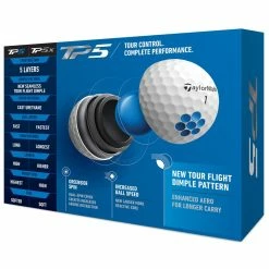 TaylorMade TP5 2021 Golf Balls 5 TaylorMade TP5 2021 Golf Balls -Golf Clubs Shop taylormade 2021 tp5 golf balls packaging back