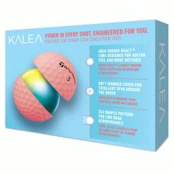 TaylorMade Kalea 2022 Matte Peach Ladies Golf Balls 5 TaylorMade Kalea 2022 Matte Peach Ladies Golf Balls -Golf Clubs Shop taylormade kalea peach golf balls packaging 2022 back