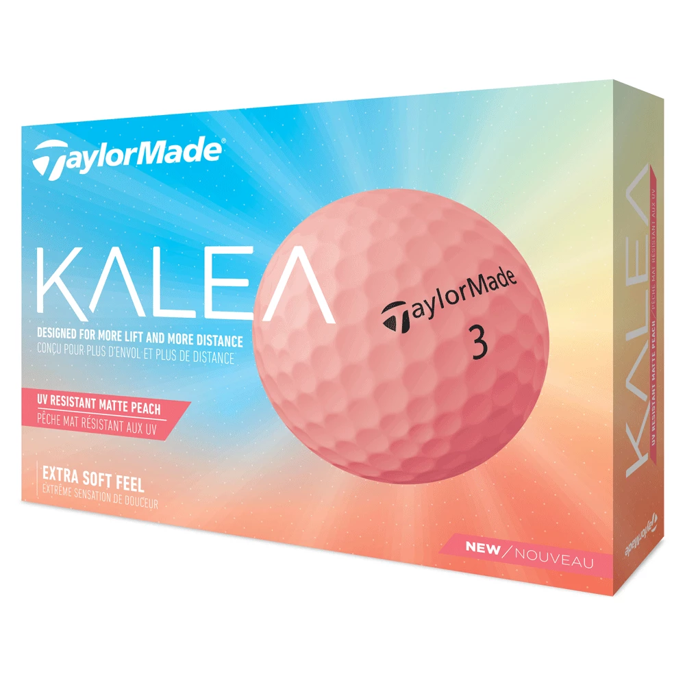 TaylorMade Kalea 2022 Matte Peach Ladies Golf Balls 1 TaylorMade Kalea 2022 Matte Peach Ladies Golf Balls